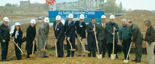 photo of All Saints senior neighborhood groundbreaking