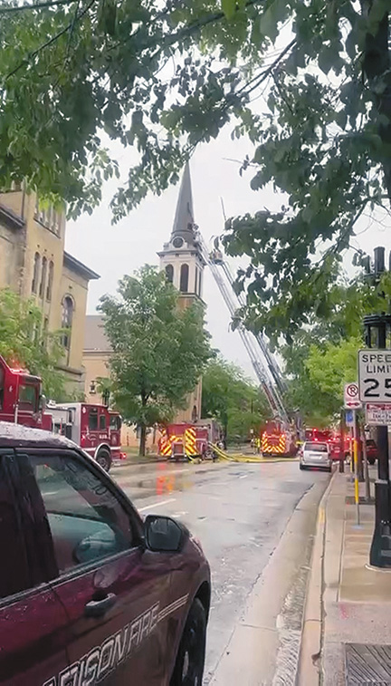 Damage being assessed after fire at Holy Redeemer Church – Madison ...